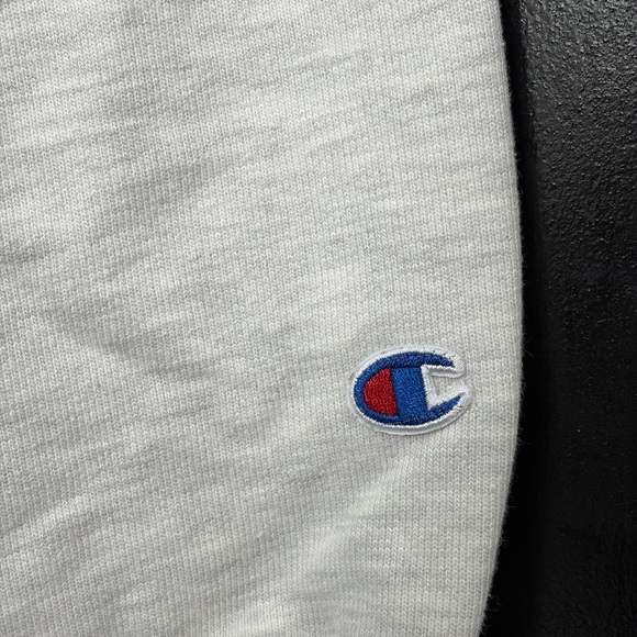 Champion Light Gray UT Dallas Men's Crewneck Sweater - Picture 3 of 6